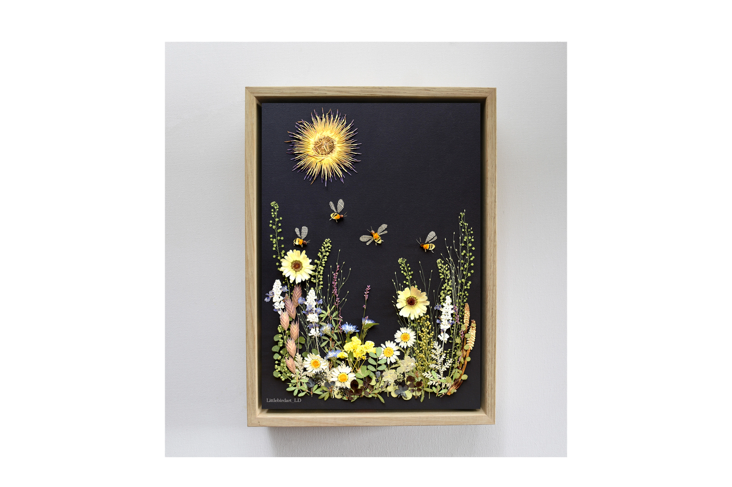 Nature Art Print 'Busy little bees'