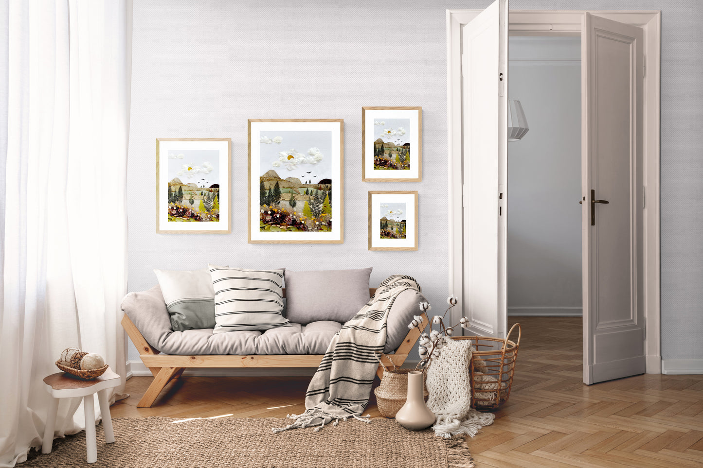 Nature Art print 'Day out in the mountains'