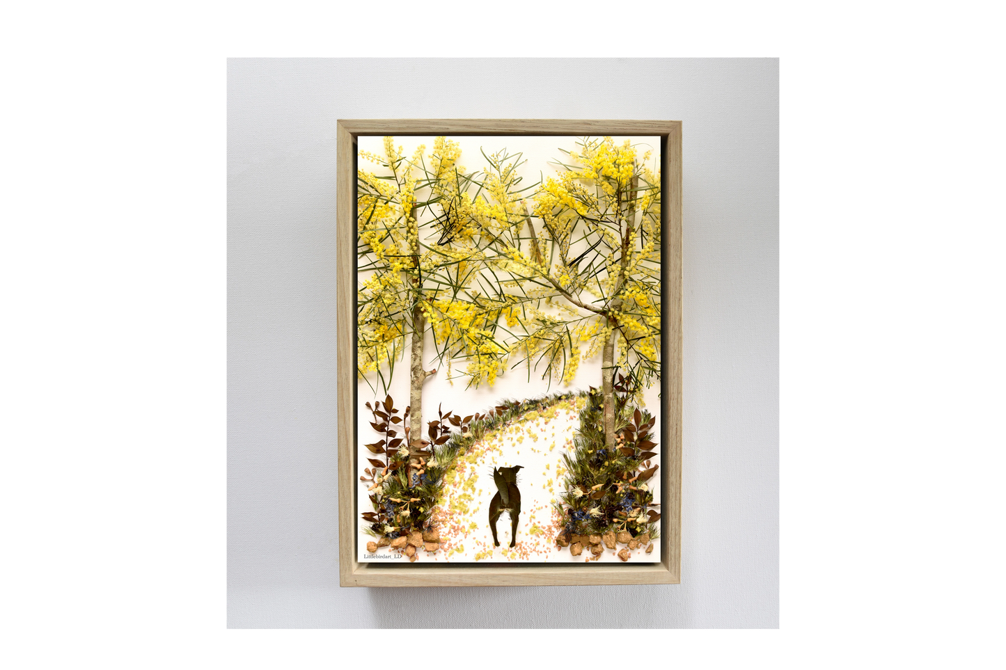 Nature Art print 'George in the wattle'