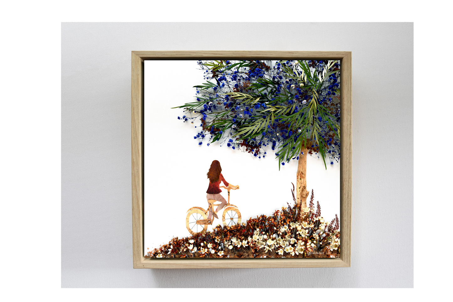 Nature Art print 'Lucy's Bike ride'