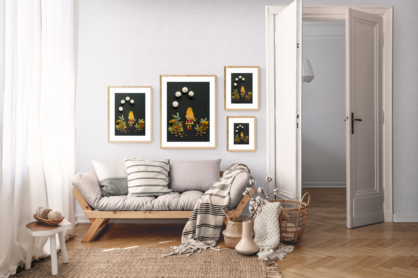 Nature Art print 'Ruby's day out'