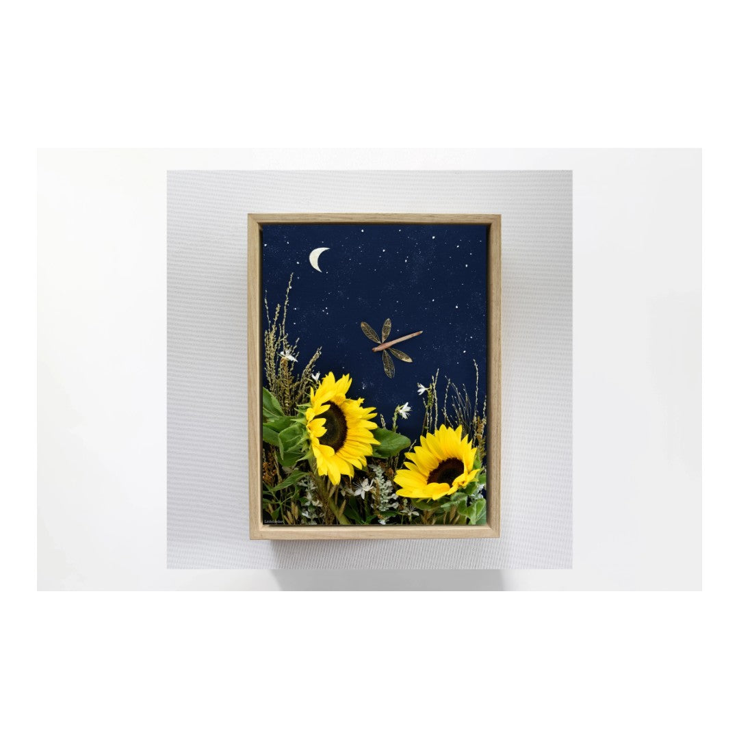 Nature Art print 'Sunflowers in the Night'