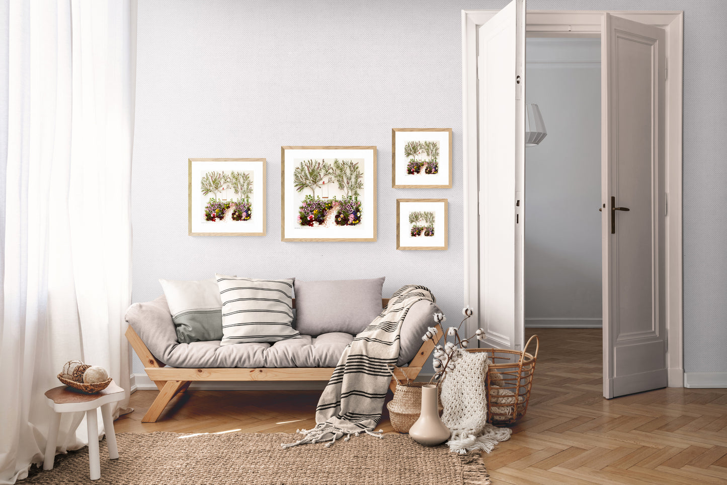 Nature Art print 'Little bird's swing'