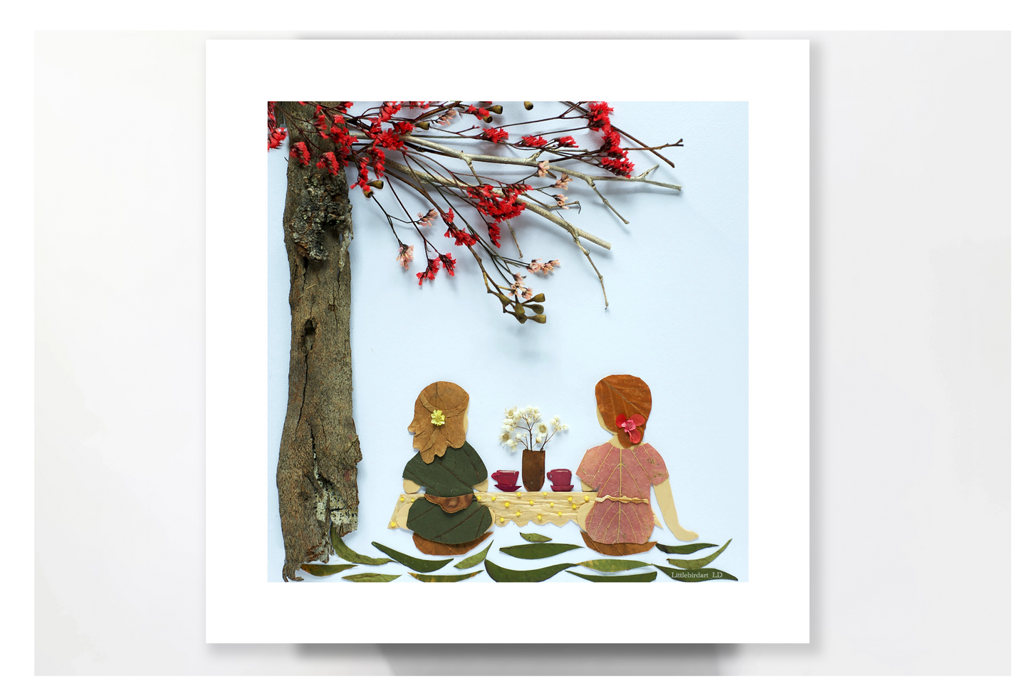 Nature Art print 'Friends and tea'