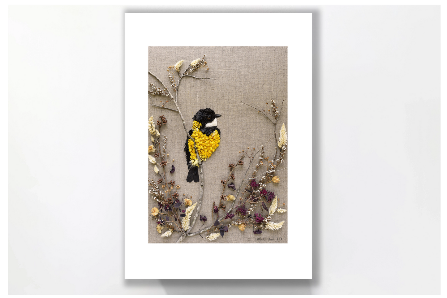 Nature Art print 'Golden Whistler'