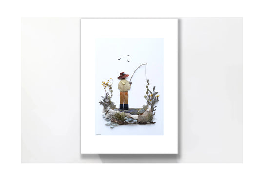 Nature Art print 'A Fisherman's Day'