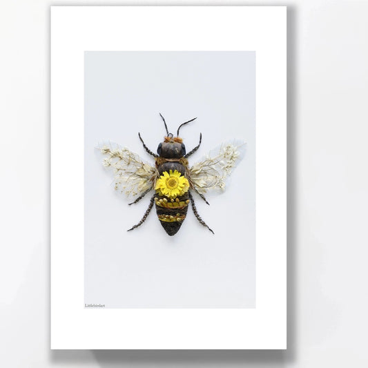 Nature Art print 'Beautiful Bees'