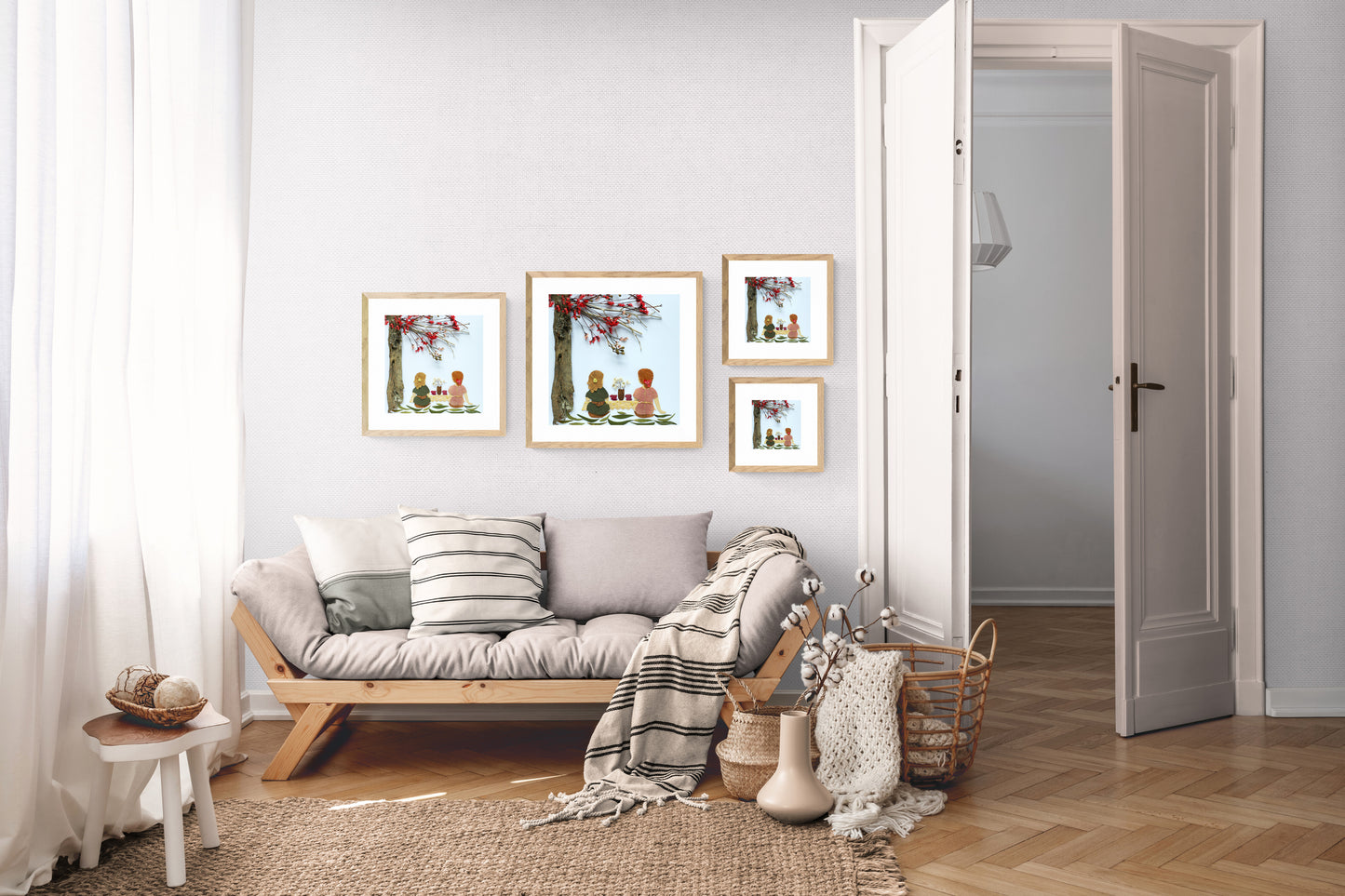 Nature Art print 'Friends and tea'