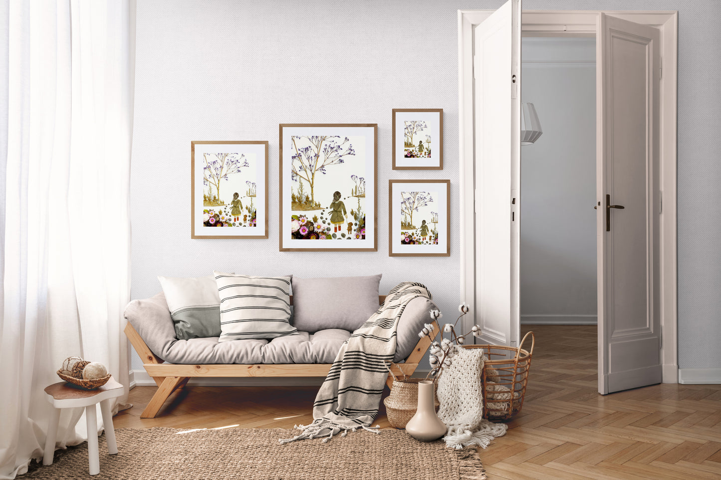 Nature Art print 'Girl's best friend"