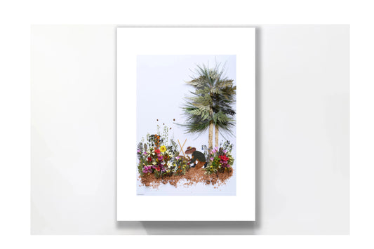 Nature Art print 'In Her Garden'