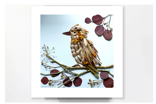Nature Art print 'Kookaburra and Gums'