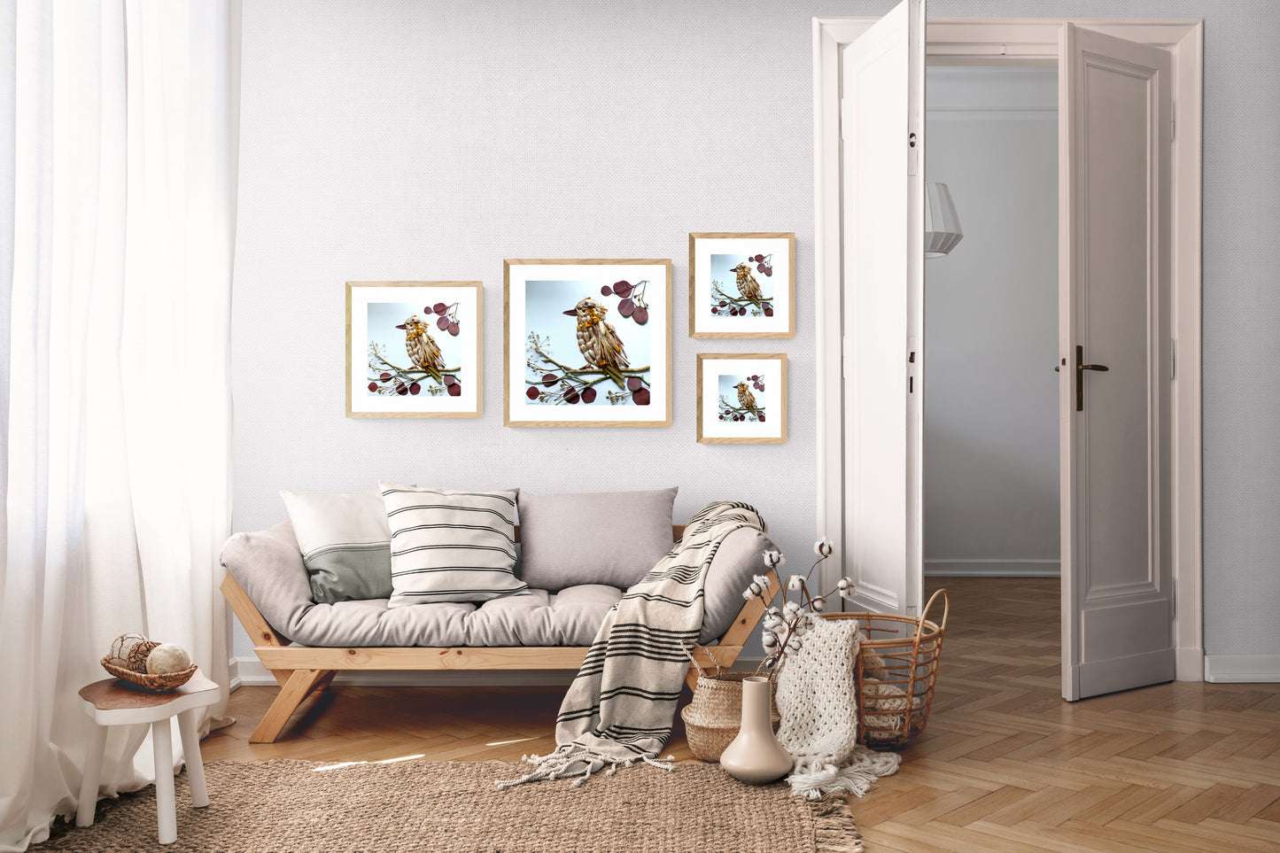 Nature Art print 'Kookaburra and Gums'