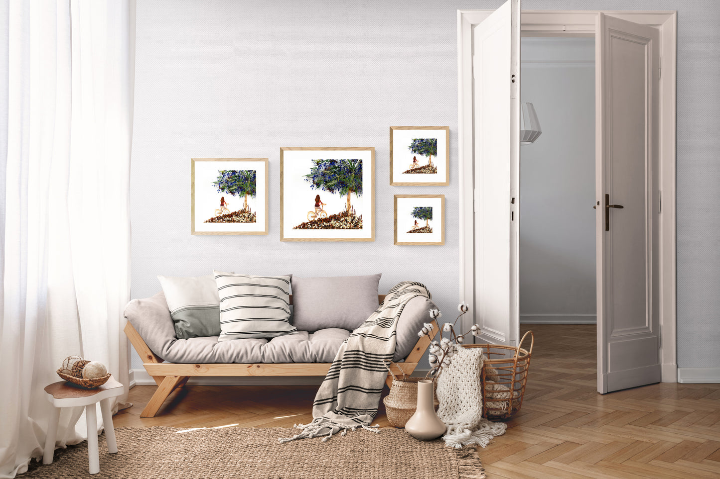 Nature Art print 'Bike ride'