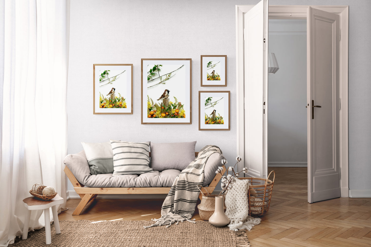 Nature Art print 'Sparrow in Spring'