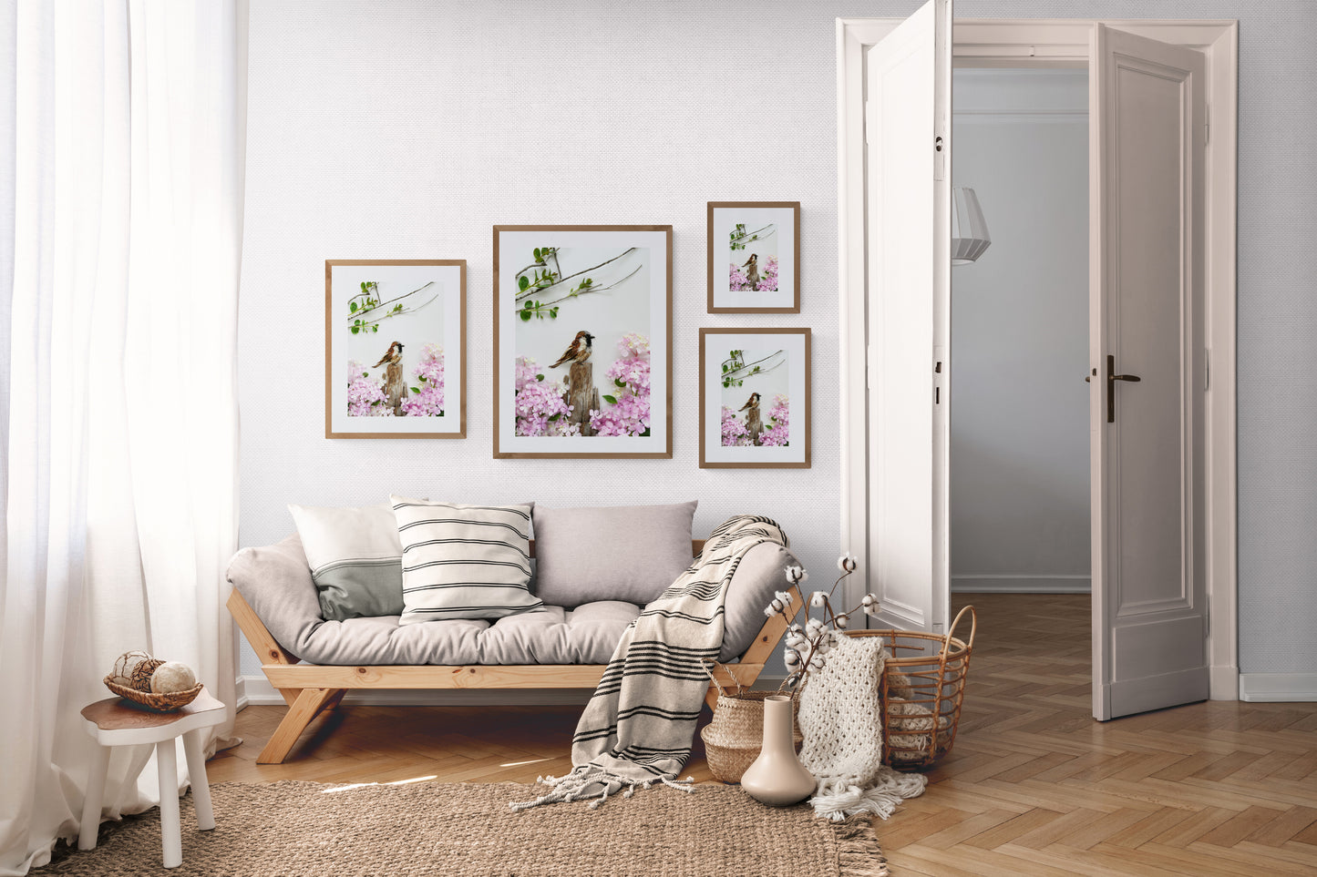 Nature Art print 'Sparrow Passing Through'