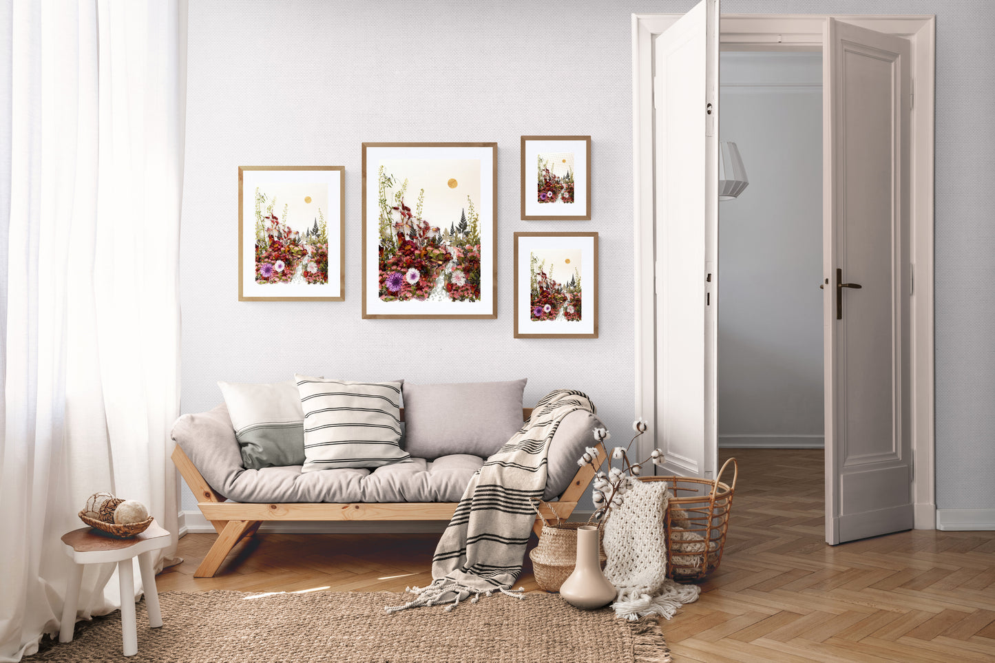 Nature Art Print 'Up the Garden Path'