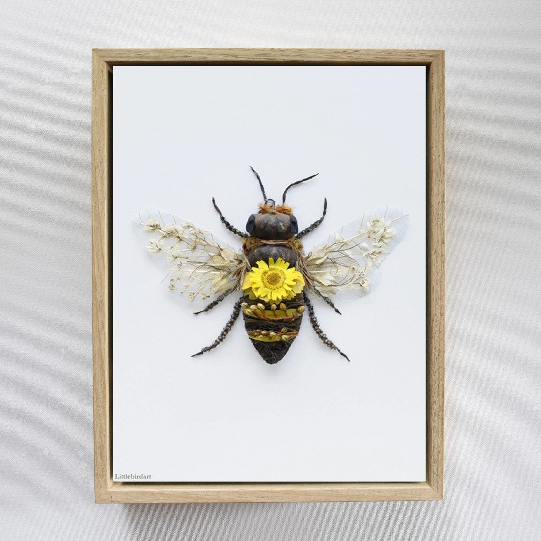 Nature Art print 'Beautiful Bees'