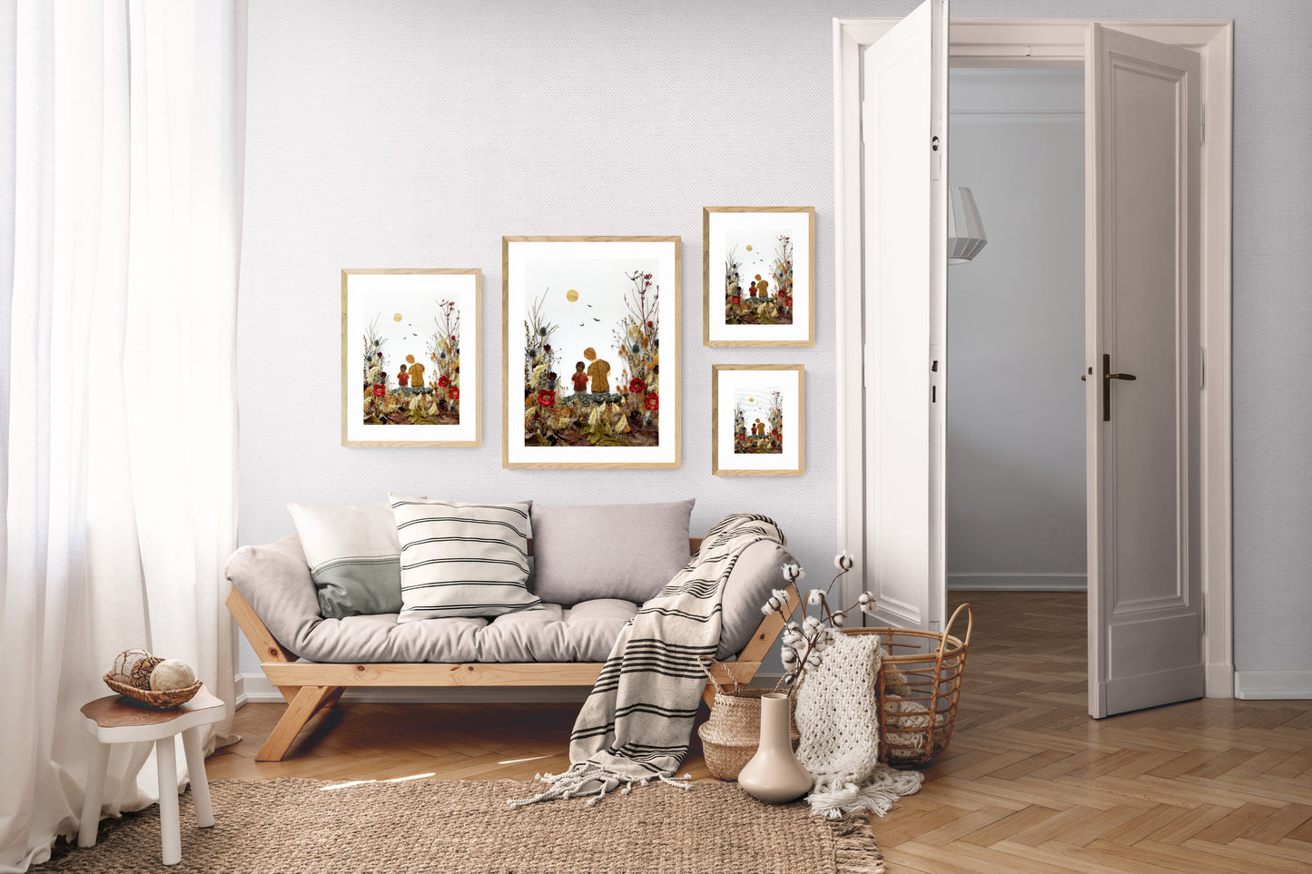Nature Art print 'Father and daughter'