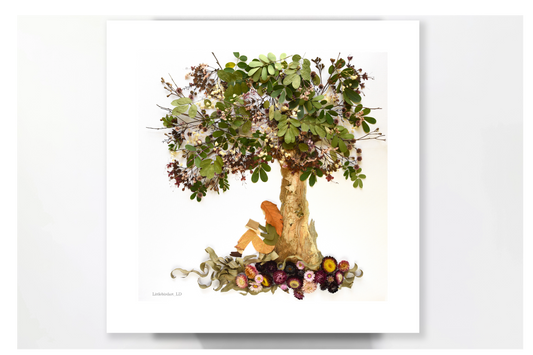 Nature Art print 'Emma's reading tree'