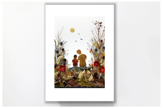 Nature Art print 'Father and daughter'