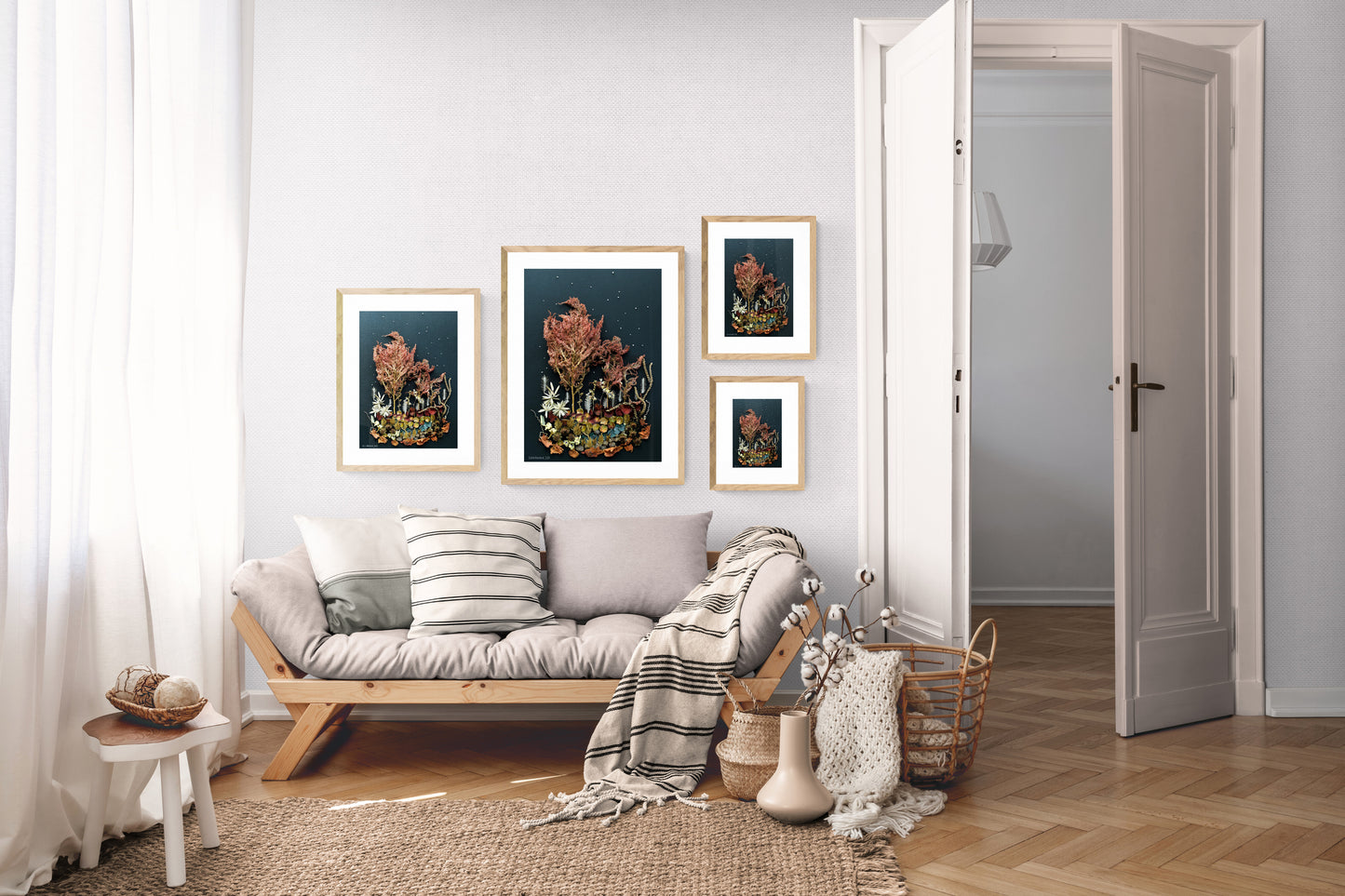 Nature Art print 'Night dreaming by the pond'