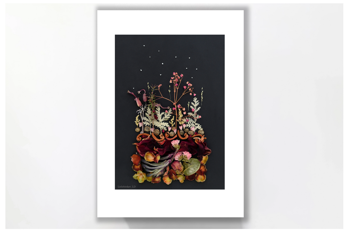 Nature Art print 'Night dreaming in pink'