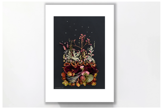 Nature Art print 'Night dreaming in pink'