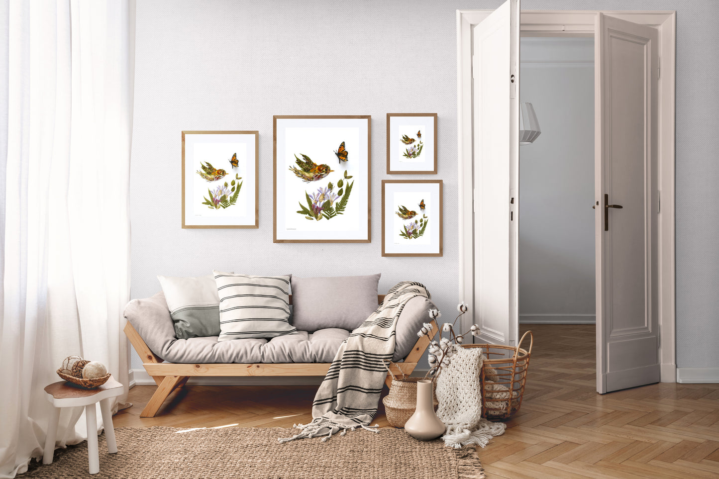 Nature Art Print "Winged Friends'