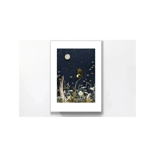 Nature Art print 'Wings in Moonlight'